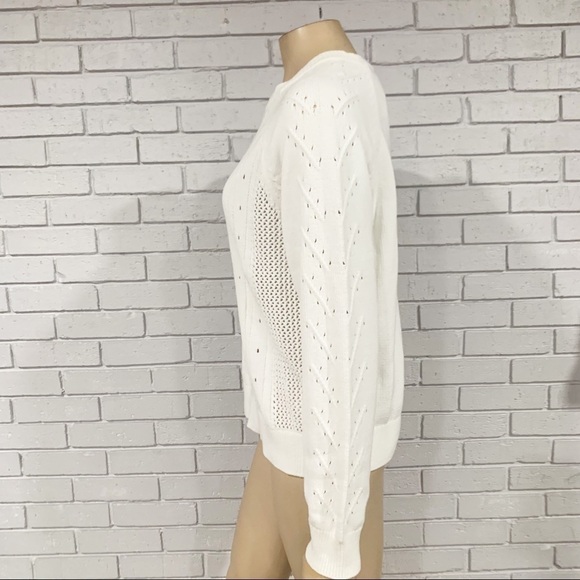 J.Crew Women’s Crewneck Pointelle Knit Pullover Sweater - Picture 5 of 11